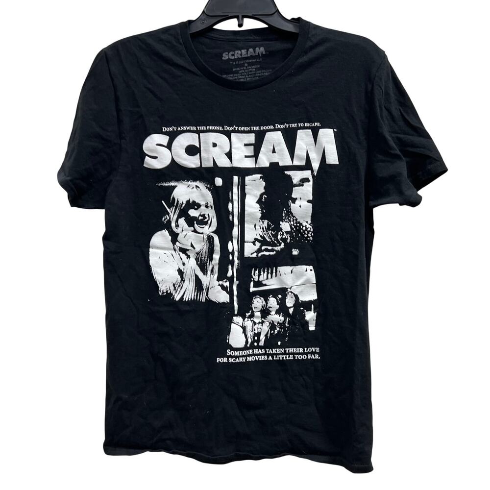 SCREAM promotional artwork 1996 horror film cult classic tee sz M